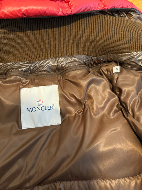 Moncler Zin Jacket Size 2 Red