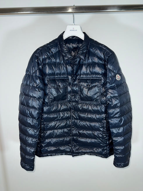 Moncler Gregoire Jacket Size 6 Navy Blue