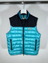 Moncler Ortac Gilet Size 3 Turquoise Blue