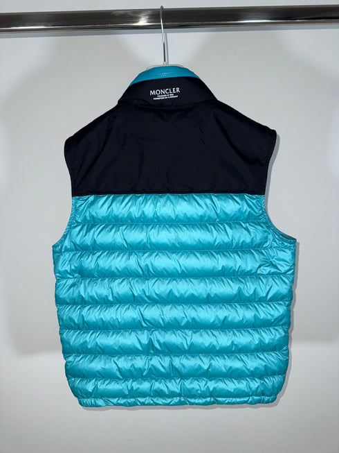 Moncler Ortac Gilet Size 3 Turquoise Blue