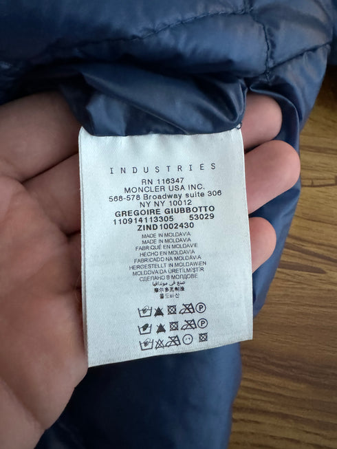 Moncler Gregoire jacket size 3 blue