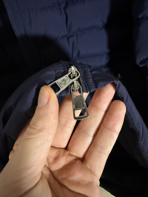 Moncler Acorus Jacket Size 3 Matte Navy Blue