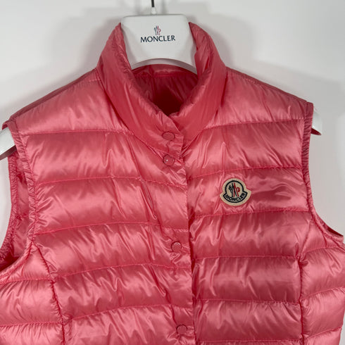 Moncler Liane Women’s Gilet - Size 1 (XS/S) - Pink