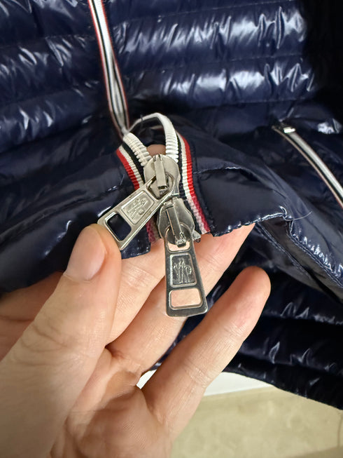 Moncler Rigel Jacket Size 2 Navy Blue