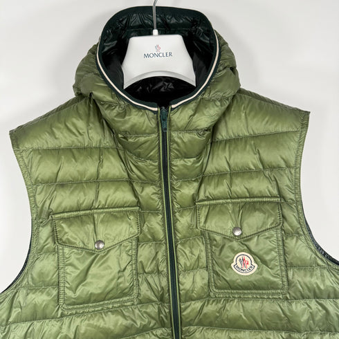 Moncler Gers Men’s Gilet - Size 2 (S) - Green