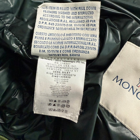 Moncler Gers Men’s Gilet - Size 2 (S) - Green