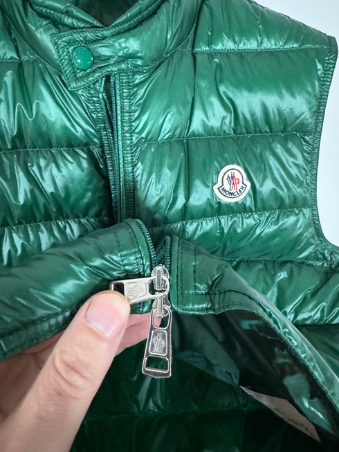 Moncler Gui Gilet size 3 green