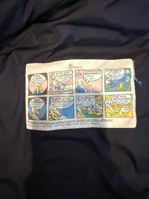 Moncler Prevot Jacket Size 4 Navy Blue