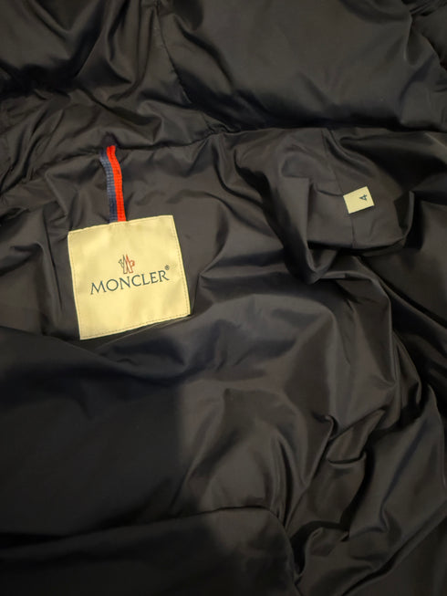 Moncler Prevot Jacket Size 4 Navy Blue