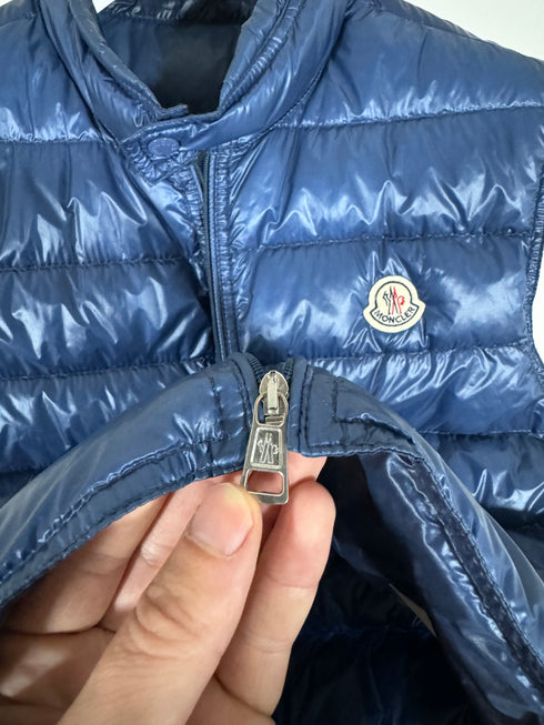Moncler Gui gilet size 2 blue