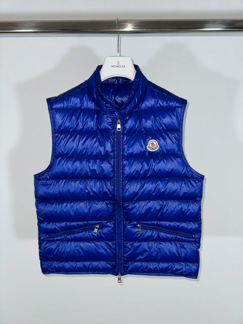 Moncler Gui Gilet vest size 2 electric blue