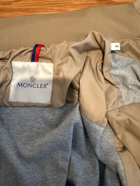 Moncler Delonix Jacket Size 3 Beige