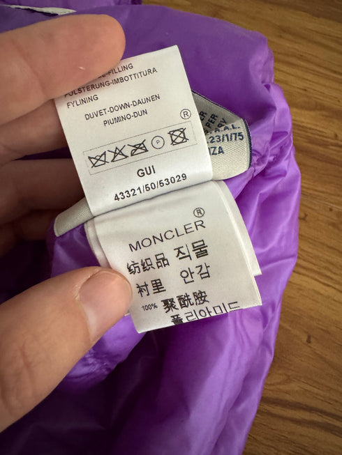 Moncler Gui gilet size 3 lilac