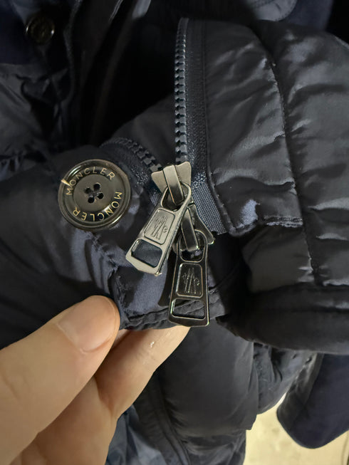 Moncler Ryan Jacket Size 6 Navy Blue