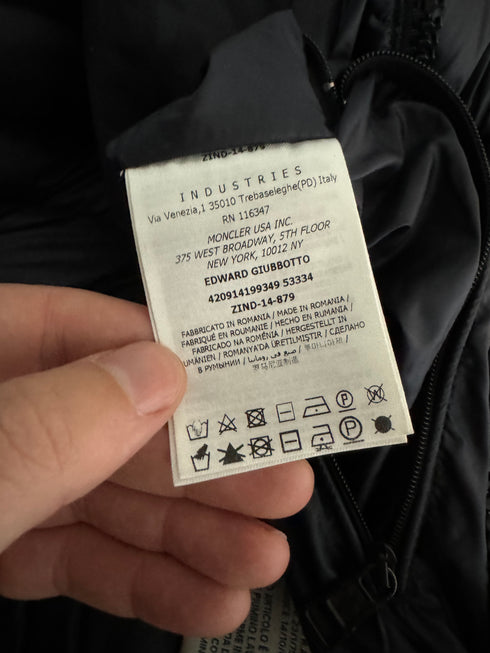 Moncler Edward jacket size 5 black
