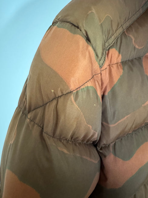 Moncler Jacket Maya size 3 tan/orange camo