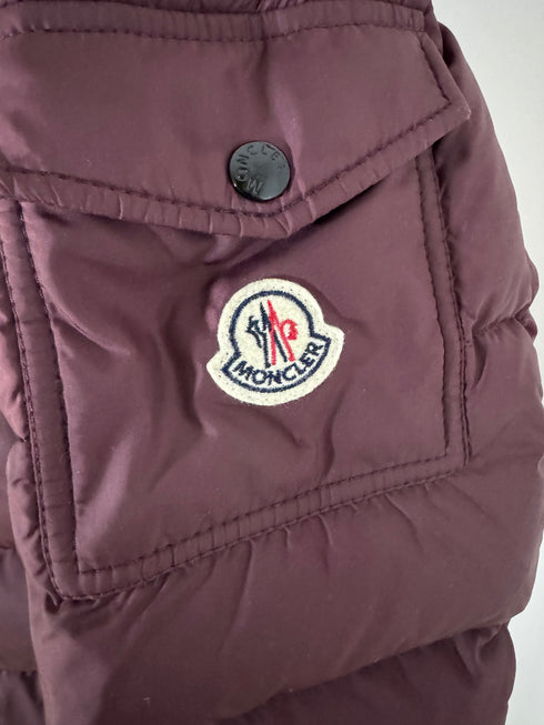 Moncler Hymalay jacket size 5 burgundy