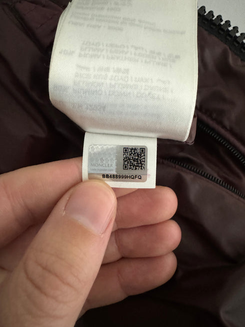 Moncler Hymalay jacket size 5 burgundy