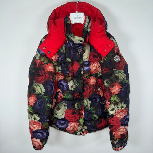 Moncler Koura Reversible Women’s Jacket - Size 3 (L) - Floral / Red
