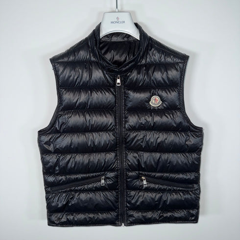 Moncler Gui Men’s Gilet - Size 2 (XS/S) - Black