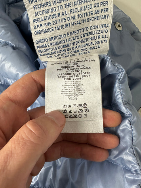 Moncler Jacket Gregoire size 2 baby blue
