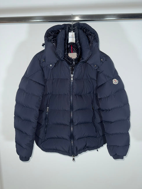 Moncler Brique Jacket Size 5 Navy Blue