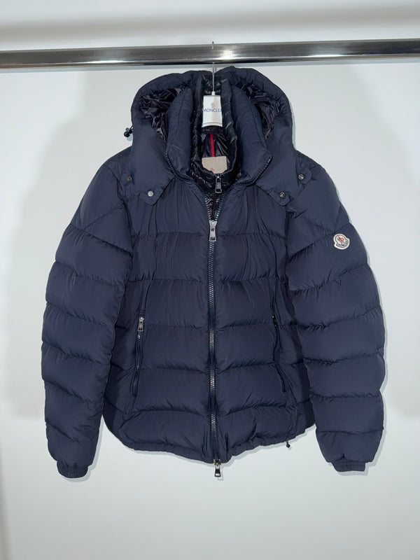 Moncler Brique Jacket Size 5 Navy Blue
