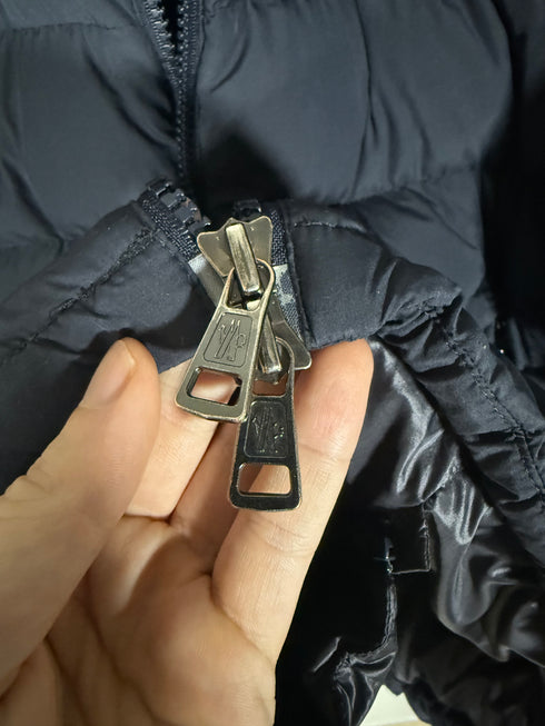 Moncler Brique Jacket Size 5 Navy Blue