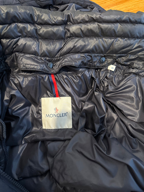 Moncler Brique Jacket Size 5 Navy Blue