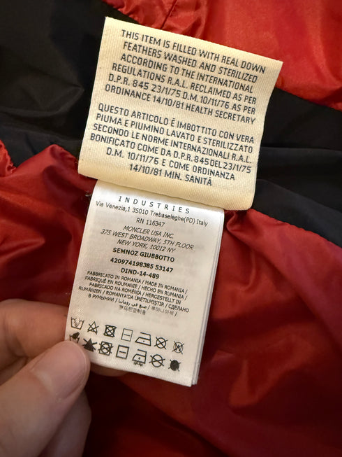 Moncler Semnoz Jacket Size 3 Navy Blue