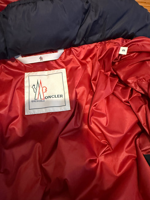 Moncler Semnoz Jacket Size 3 Navy Blue