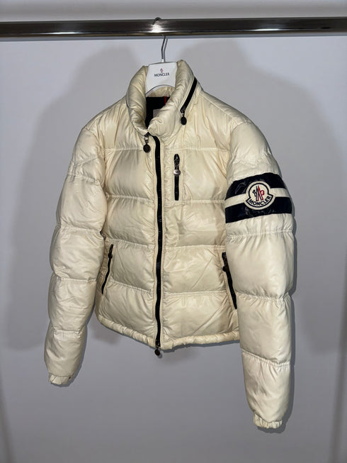 Moncler Eric jacket size 5 cream white