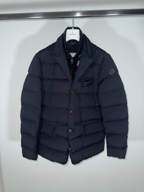 Moncler Rouillac Jacket Size 4 Navy Blue