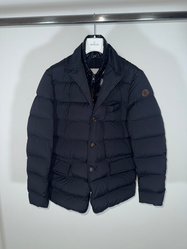 Moncler Rouillac Jacket Size 4 Navy Blue
