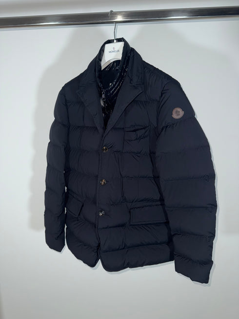 Moncler Rouillac Jacket Size 4 Navy Blue