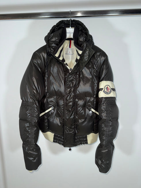 Moncler Leon Jacket Size 7 Brown