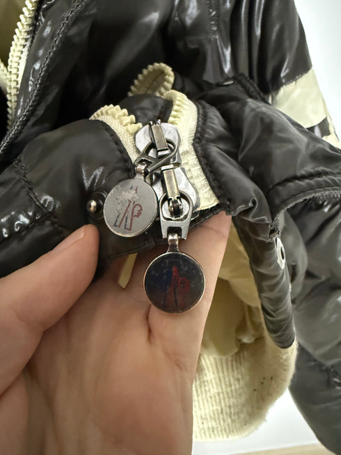 Moncler Leon Jacket Size 7 Brown