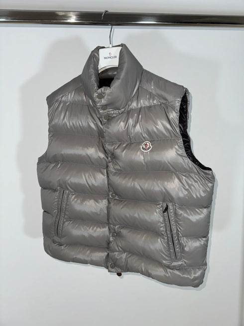 Moncler Gilet Tib vest size 5 silver grey