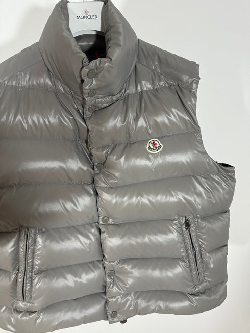 Moncler Gilet Tib vest size 5 silver grey