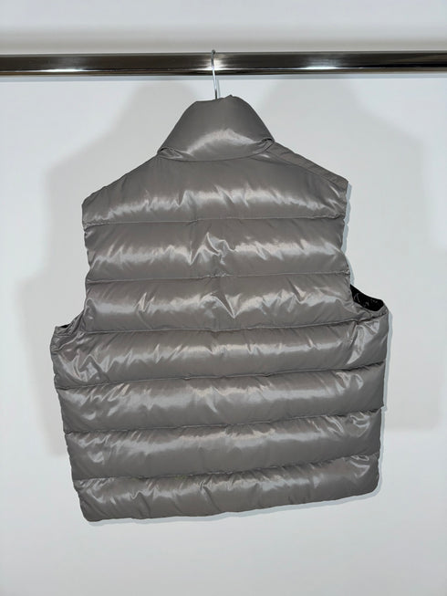 Moncler Gilet Tib vest size 5 silver grey