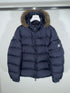 Moncler Marque Jacket Size 6 Navy Blue