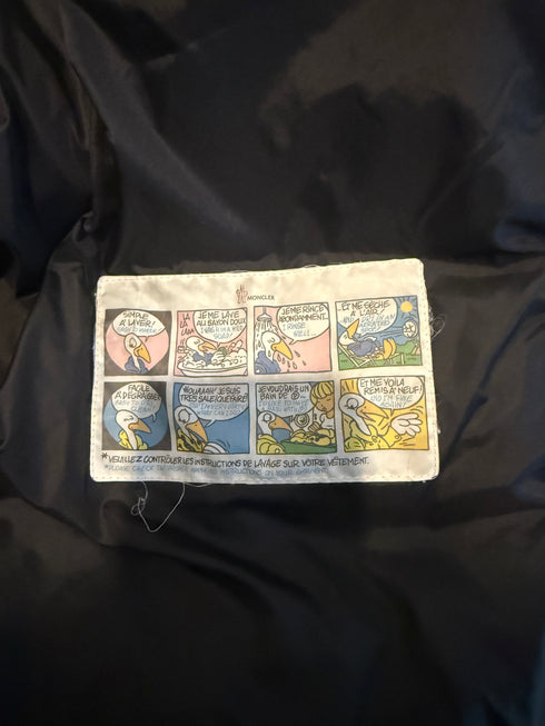 Moncler Marque Jacket Size 6 Navy Blue