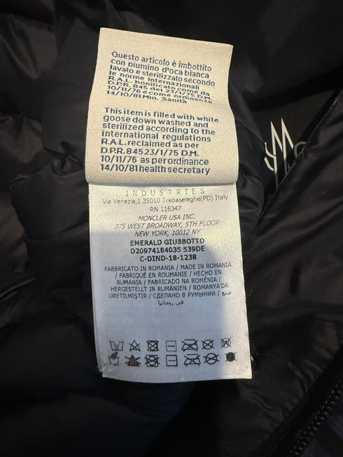 Moncler Emerald Jacket Size 3 Blue