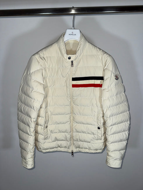 Moncler Yeres Jacket Size 3 Cream White