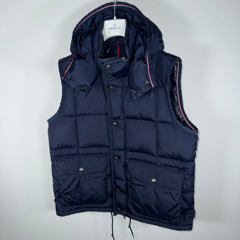 Moncler Tapajos Men’s Gilet - Size 5 (XL) - Navy Blue