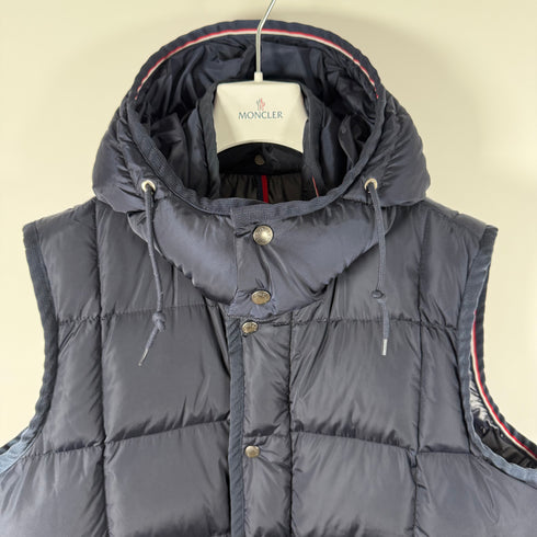 Moncler Tapajos Men’s Gilet - Size 5 (XL) - Navy Blue