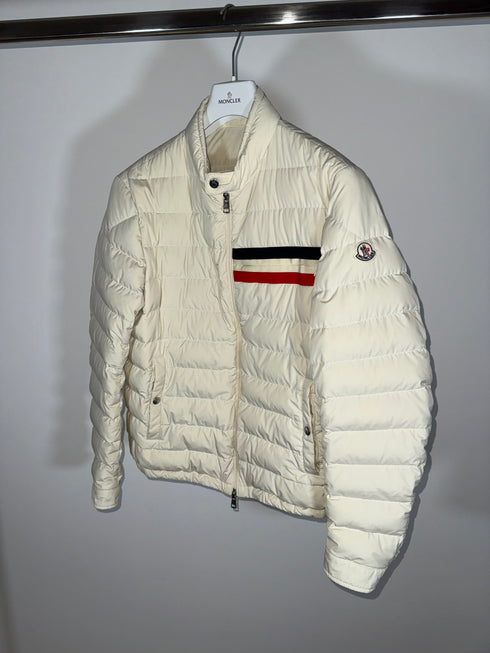 Moncler Yeres Jacket Size 3 Cream White