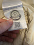 Moncler Yeres Jacket Size 3 Cream White