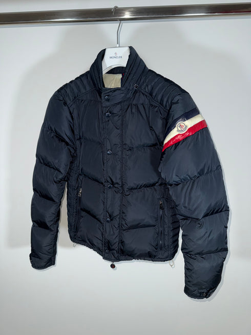 Moncler Chamonix Jacket Size 2 Navy Blue