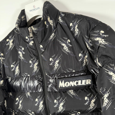 Moncler Servieres Men’s Jacket - Size 1 (S) - Black Ski Print
